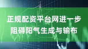 正规配资平台网进一步阻碍阳气生成与输布